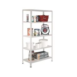 Regalux Stålreol Express Med 5 Hylder Hvid 188x100x45 Cm 65 Kg L3