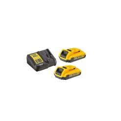 Dewalt Batteri-sæt 18V XR 2x2Ah + Lader