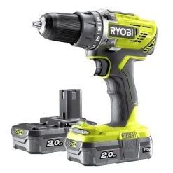 Ryobi Bore-/skruemaskine R18DD3-220S One+ Inkl. 2x Batteri/lader