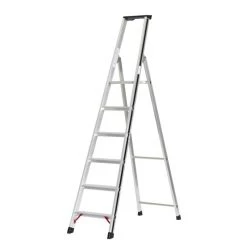 Silkeborg Stigefabrik Trappestige M/bakke Pro 6 Trin Aluminium