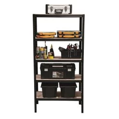 Regalux Tunglastreol Med 5 Hylder Sort 180x90x40 Cm 175 Kg L10