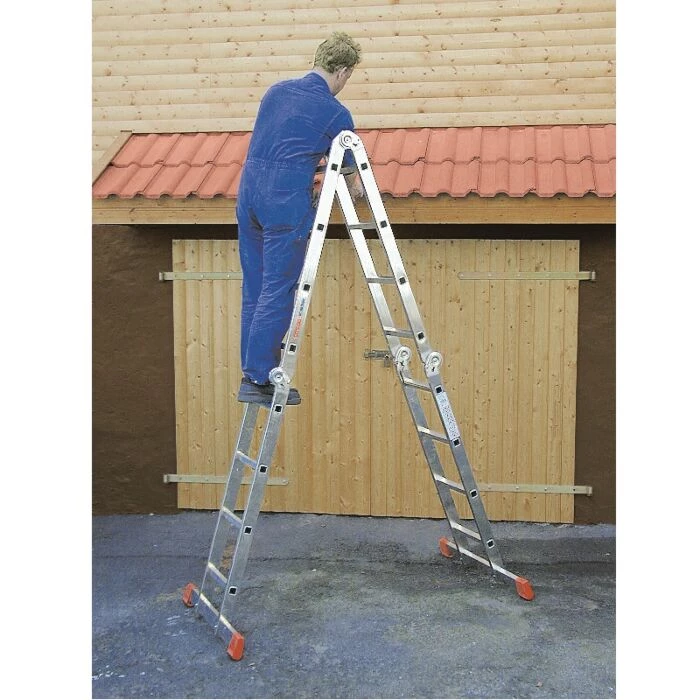 Krause Ledstige Universal 4 X 4 Trin Aluminium 7 Krause Ledstige Universal 4 X 4 Trin Aluminium - Billede 5