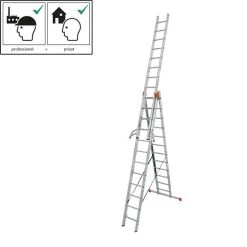 Krause Stige Universal 3 X 14 Trin Aluminium