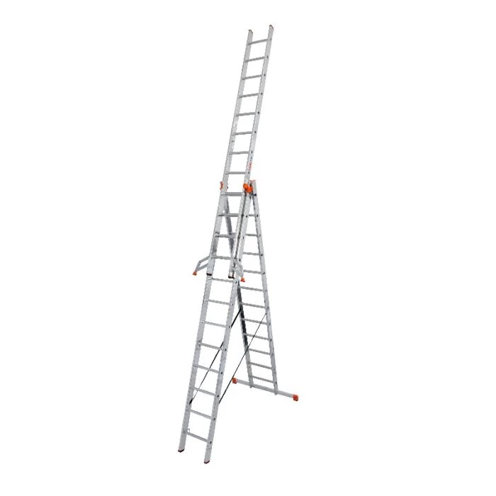 Krause Stige Universal 3 X 10 Trin Aluminium 4 Krause Stige Universal 3 X 10 Trin Aluminium - Billede 2