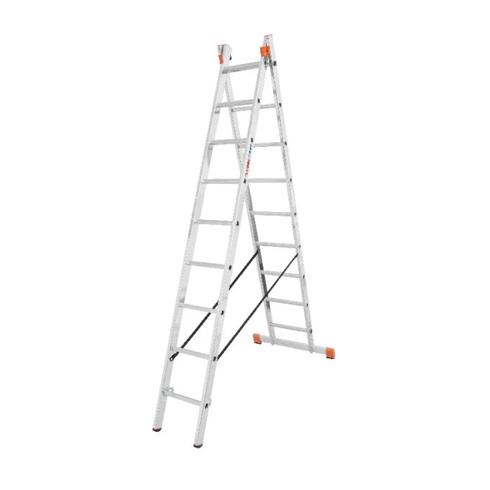 Krause Multistige 2 X 9 Trin Aluminium 4 Krause Multistige 2 X 9 Trin Aluminium - Billede 2