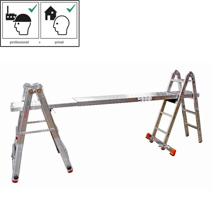 Krause Teleskopledsstige 4 X 4 Trin Aluminium 3 Krause Teleskopledsstige 4 X 4 Trin Aluminium