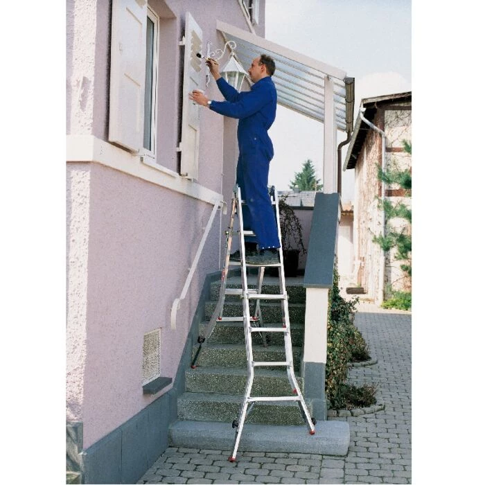 Krause Teleskopledsstige 4 X 4 Trin Aluminium 7 Krause Teleskopledsstige 4 X 4 Trin Aluminium - Billede 5