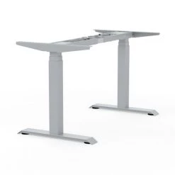 Bauhaus Salg 2022 23 BMB Stel Til Hæve-/sænkebord Hvid Aluminium 2 Motorer 600-1250 Mm