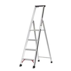 Silkeborg Stigefabrik Trappestige M/bakke Pro 4 Trin Aluminium