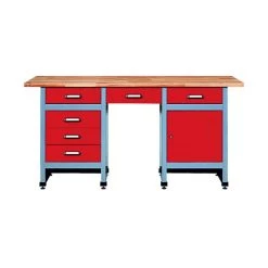 Küpper Arbejdsbord Med 1 Låge + 6 Skuffer