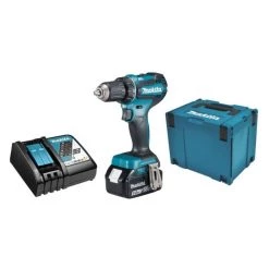 Makita Akku Bore-/skruemaskine LXT DDF485RT1J 18V Inkl. Batteri Og Lader