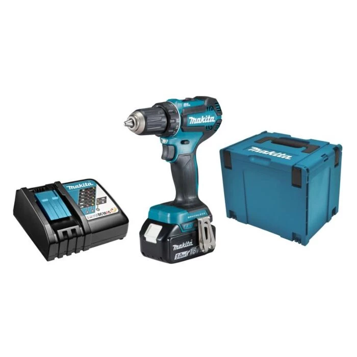 Makita Akku Bore-/skruemaskine LXT DDF485RT1J 18V Inkl. Batteri Og Lader 3 Makita Akku Bore-/skruemaskine LXT DDF485RT1J 18V Inkl. Batteri Og Lader