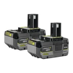 Ryobi One+ Ryobi Batterisæt RB1840X2 One+ 18V Li-Ion 4,0Ah 2 Stk.