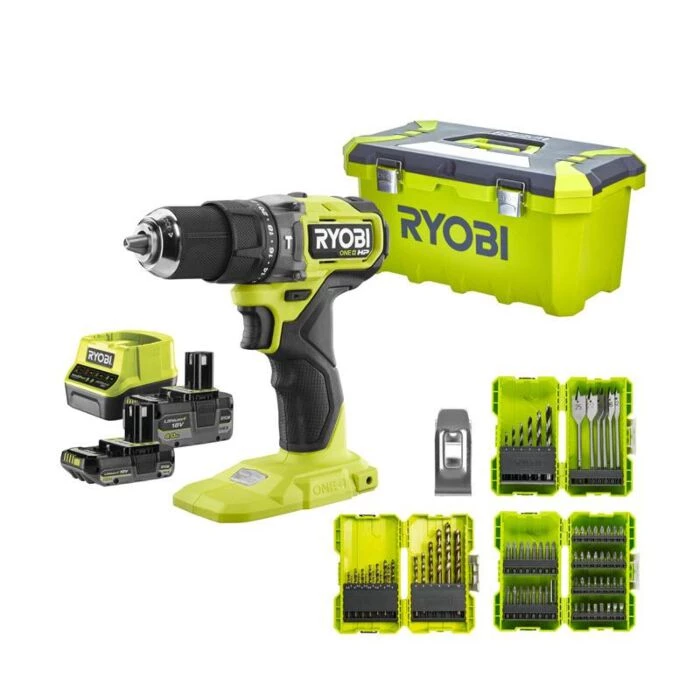Ryobi One+ Ryobi Akku Slagbore-/skruemaskine RPD18C-2C42TA79 One+ HP 18V M/batteri Og Lader 3 Ryobi One+ Ryobi Akku Slagbore-/skruemaskine RPD18C-2C42TA79 One+ HP 18V M/batteri Og Lader