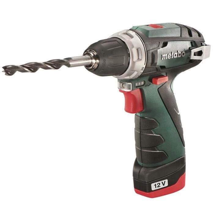 Metabo Akku Bore-/skruemaskine Powermaxx 12V Inkl. Batteri Og Lader 3 Metabo Akku Bore-/skruemaskine Powermaxx 12V Inkl. Batteri Og Lader