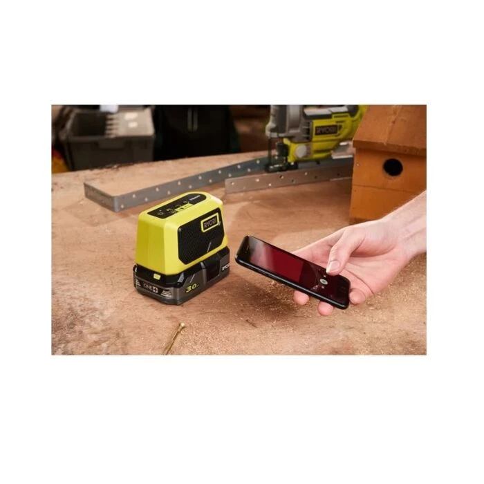 Ryobi Mini Højtaler Bluetooth RBTM18-0 One+ 4 Ryobi Mini Højtaler Bluetooth RBTM18-0 One+ - Billede 2