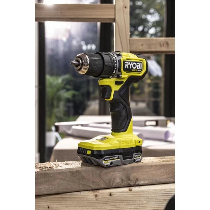 Ryobi Bore-/skruemaskine One+ HP 18V RDD18C-220S Inkl. Batter, Lader Og Taske 4 Ryobi Bore-/skruemaskine One+ HP 18V RDD18C-220S Inkl. Batter, Lader Og Taske - Billede 2