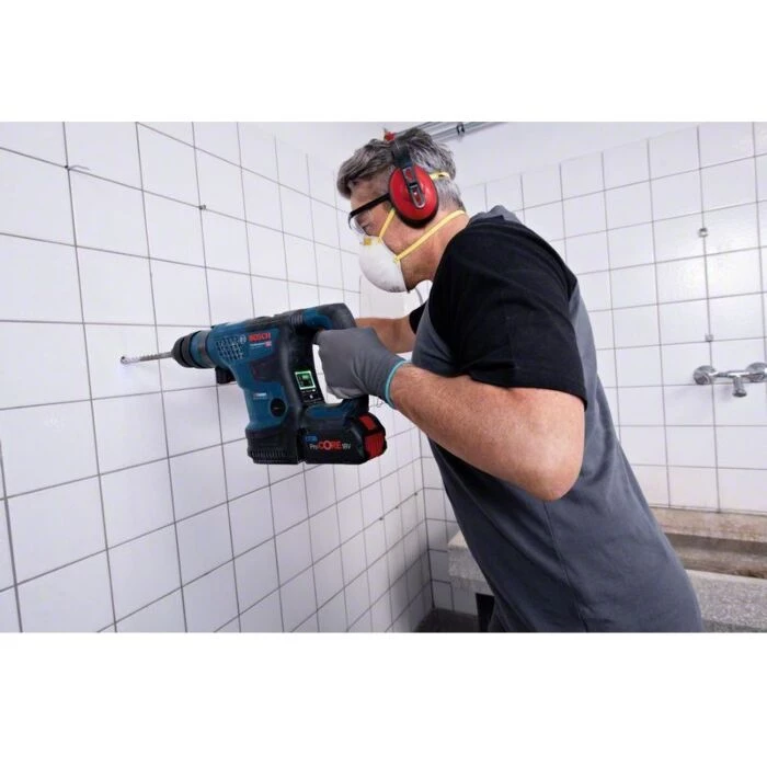 Bosch Professional Akkuborehammer GBH 18V-34 Solo Med Tilbehør 4 Bosch Professional Akkuborehammer GBH 18V-34 Solo Med Tilbehør - Billede 2