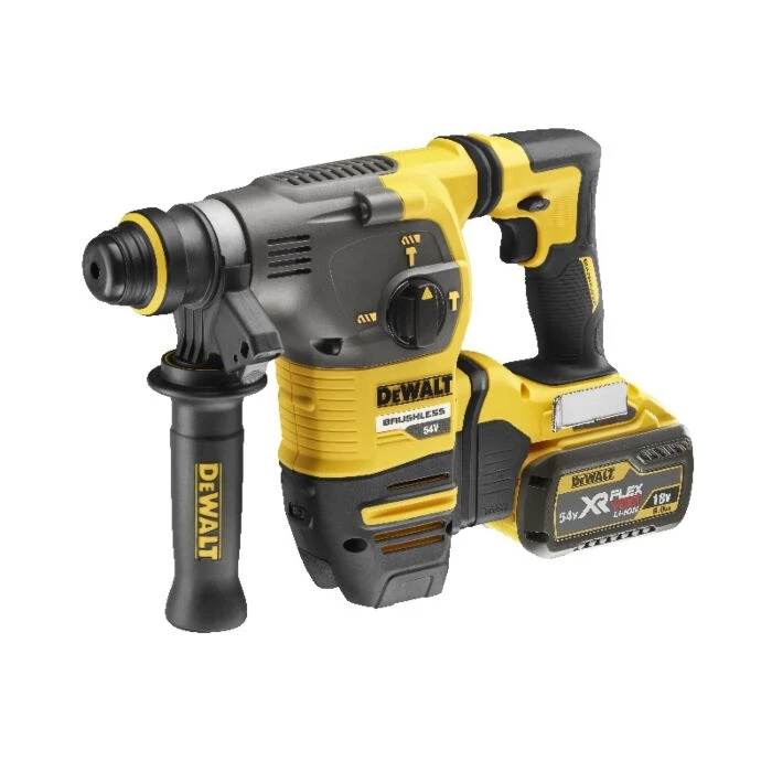 Dewalt Kombi-hammer 54V XR Flexvolt SDS-Plus M. Støvuds. 3 Dewalt Kombi-hammer 54V XR Flexvolt SDS-Plus M. Støvuds.